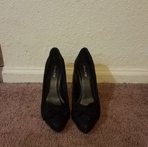 Sparkly Black Heels for Woman